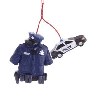 2 In 1 Police Ornament