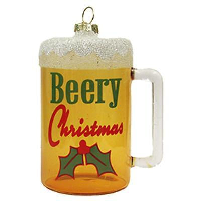4” GLASS BEER MUG Ornament by KSA