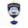 4.25” POLICE CAR BADGE W/ HAT ORNAMENT