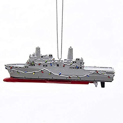4.5’’ RESIN NAVY SHIP ORNAMENT