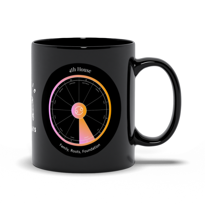 4th House Black Mug