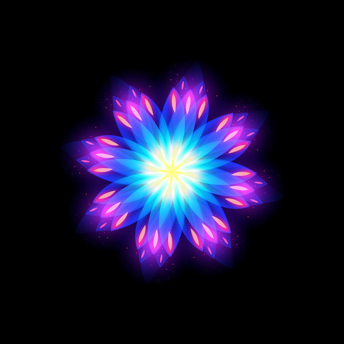 abstract flower2 by Ilya Shapko on GIANT ART - blue vector illustration