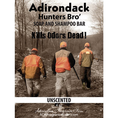 ADK - MEN’S HUNTER’S Bar Soap 4OZ UNSCENTED