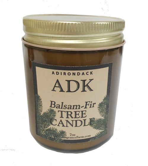 ADK BALSAM FIR TREE Candle 7OZ made in Potsdam, NY