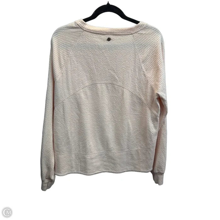 Athletic Sweatshirt Crewneck By Calia In Pink, Size: L