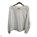 Athletic Sweatshirt Crewneck By Calia In White, Size: L