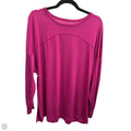 Athletic Top Long Sleeve Crewneck By Old Navy In Pink, Size: L
