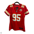Athletic Top Short Sleeve By Nfl In Red, Size: M