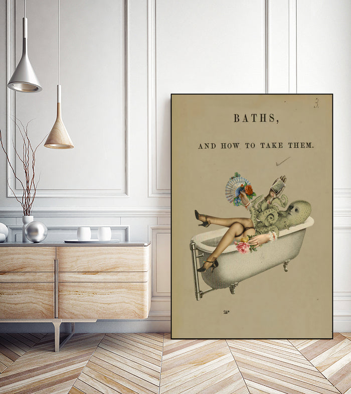 baths and how to take them by Julia Lillard on GIANT ART - gray photo manipulation