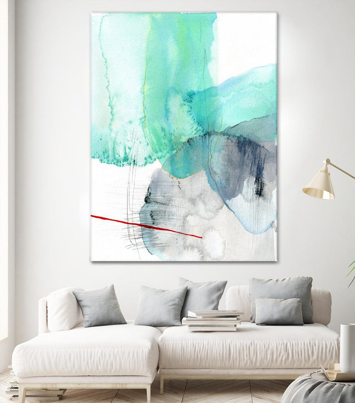 Beach Study 1 by Elisa Sheehan on GIANT ART - multicolor abstracts; contemporary