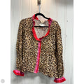 Blouse Long Sleeve By Bibi In Animal Print, Size: L