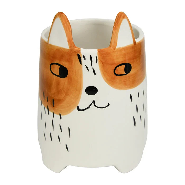 Ceramic Animal Planter - Large Buddy Dog