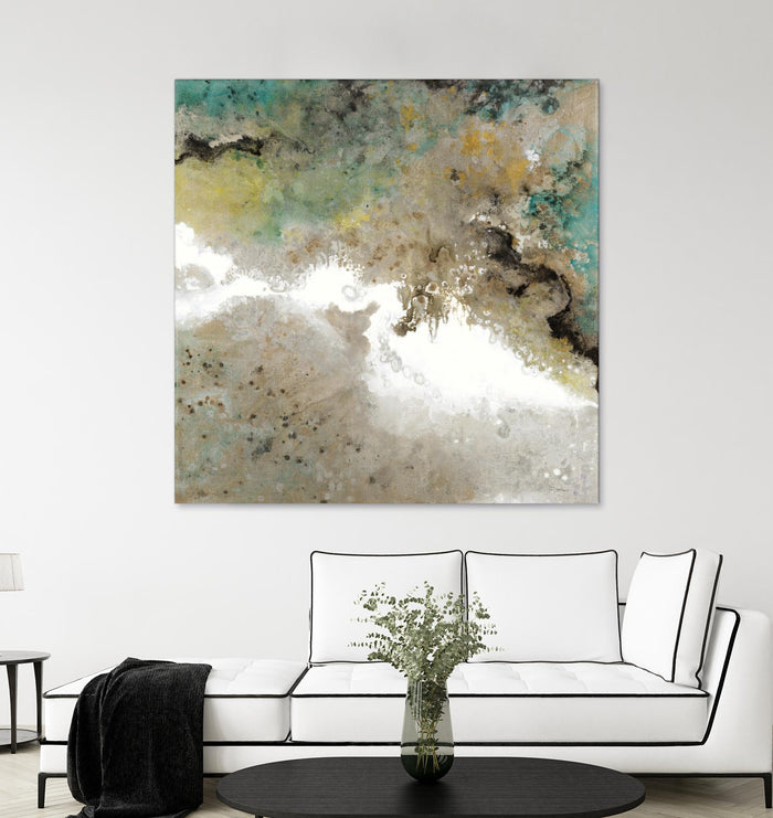 Crystal Vision III by Liz Jardine on GIANT ART - turquoise abstract