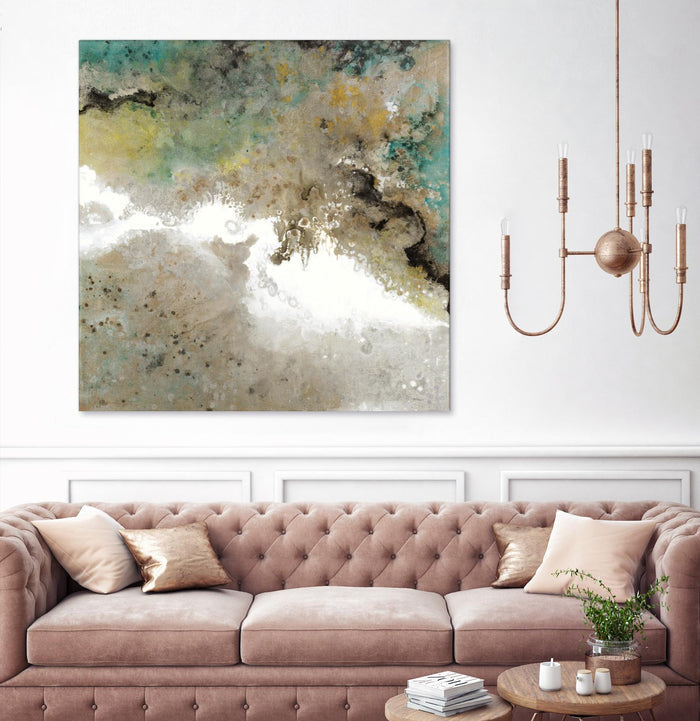 Crystal Vision III by Liz Jardine on GIANT ART - turquoise abstract