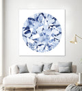 Diamond Drops II by Grace Popp on GIANT ART - blue abstract