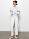 District Column Ankle Jeans, Bleached White - 13 Hub Lane   |  Barrel Jeans