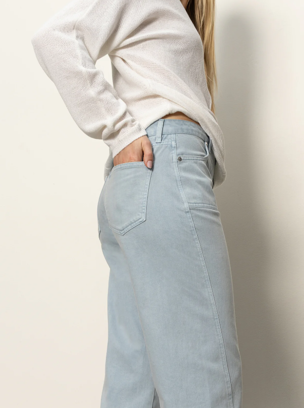 District Column Ankle Jeans, Blue Mirage - 13 Hub Lane   |  Barrel Jeans