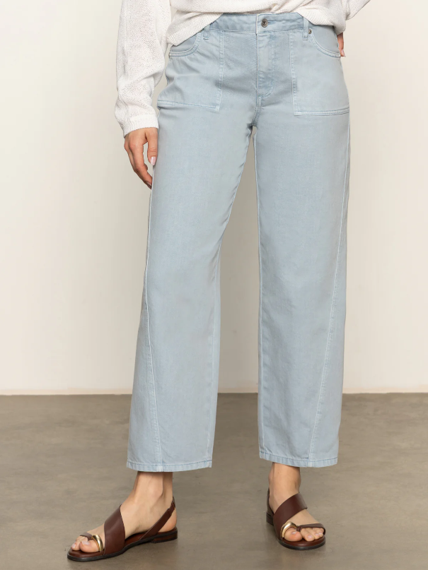 District Column Ankle Jeans, Blue Mirage - 13 Hub Lane   |  Barrel Jeans