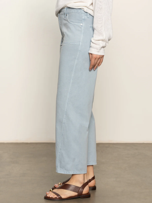 District Column Ankle Jeans, Blue Mirage - 13 Hub Lane   |  Barrel Jeans