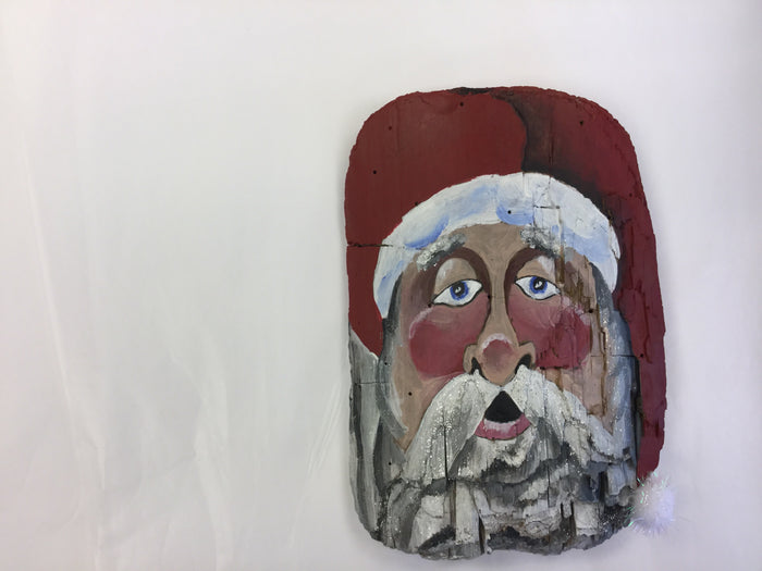 DRIFTWOOD SANTA WALL HANGINGS- artisan made in NY