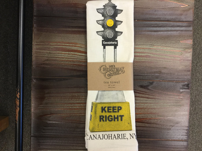 DUMMY LIGHT TEA TOWEL a Canajoharie ICON