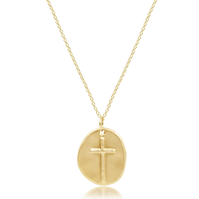 enewton 16" necklace gold - inspire gold charm - 13 Hub Lane   |  Charm Necklaces