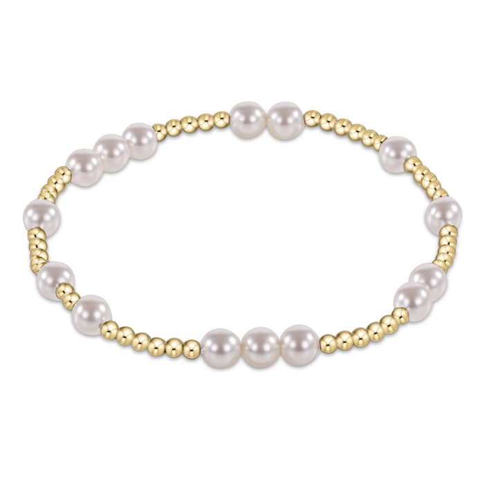 enewton Hope Unwritten 5mm Bead Bracelet - Pearl - 13 Hub Lane   |  Beaded Bracelets
