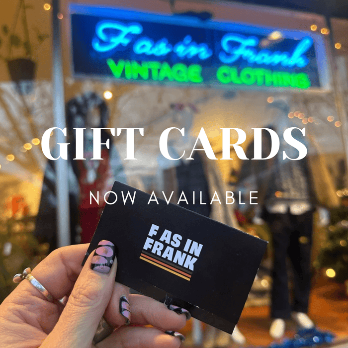 F As In Frank Gift Card F As In Frank Vintage
