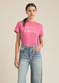 Favorite Daughter Cropped Collegiate Tee, Deep Rose - 13 Hub Lane   |  Cropped Tees