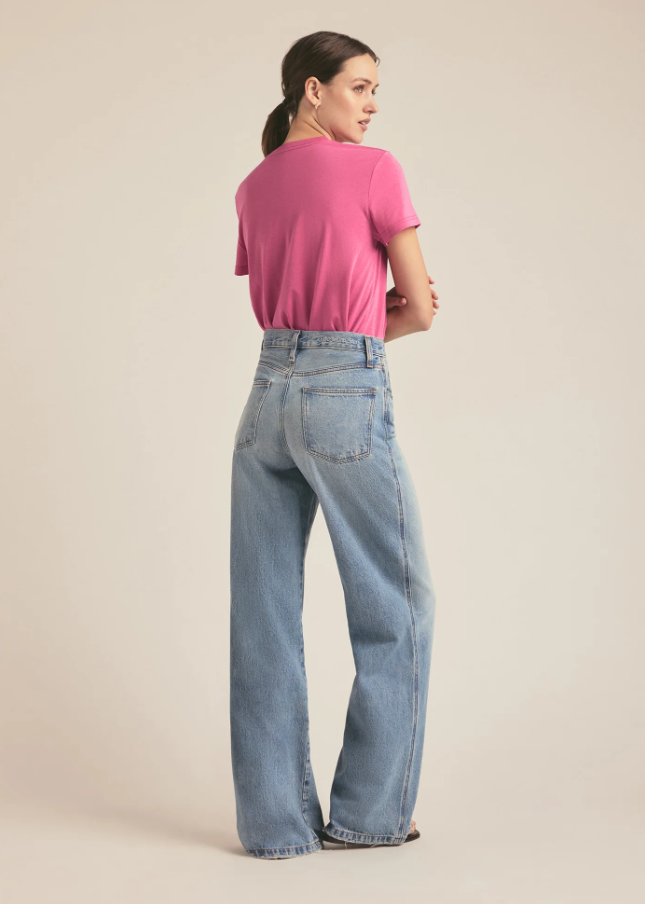 Favorite Daughter Cropped Collegiate Tee, Deep Rose - 13 Hub Lane   |  Cropped Tees