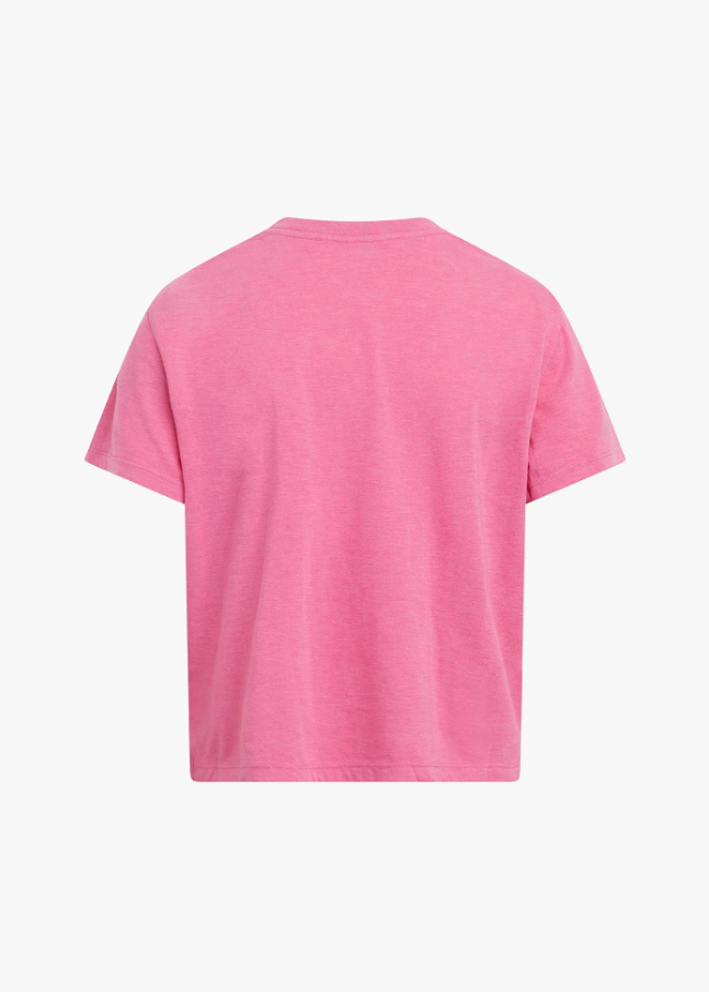 Favorite Daughter Cropped Collegiate Tee, Deep Rose - 13 Hub Lane   |  Cropped Tees