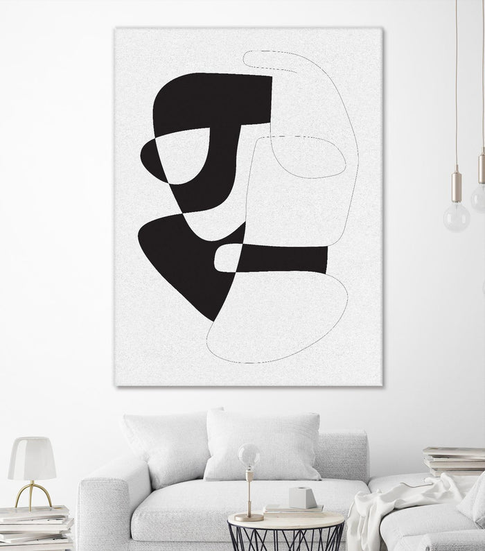 Graphical 3 by Design Fabrikken on GIANT ART - black,white abstracts, minimalist, line art