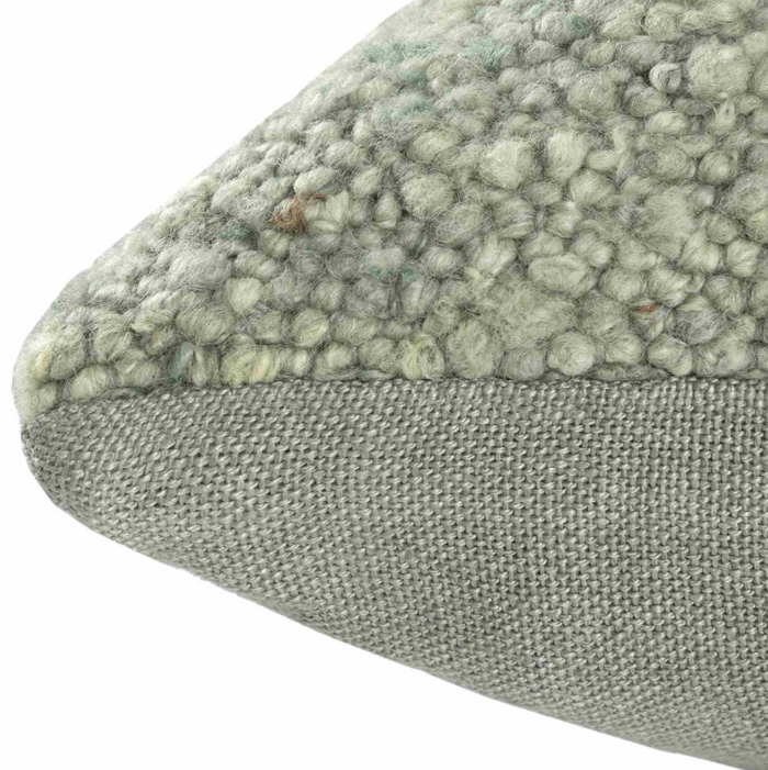 Green Boucle Pillow - 13 Hub Lane   |  Bouclé Pillows