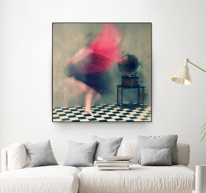 Hop skip and jump by Mel on GIANT ART - abstract woman