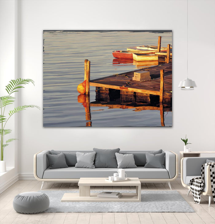 In the Golden Light II by Emily Kalina on GIANT ART - beige coastal & tropical relaxing