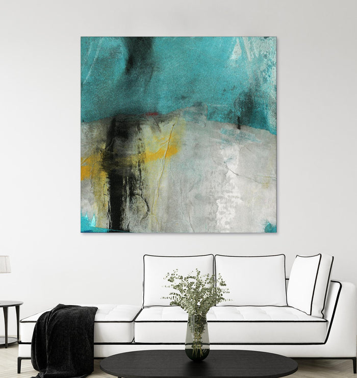 Into the Surf Two by Michelle Oppenheimer on GIANT ART - yellow abstract