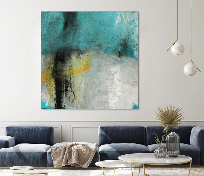 Into the Surf Two by Michelle Oppenheimer on GIANT ART - yellow abstract