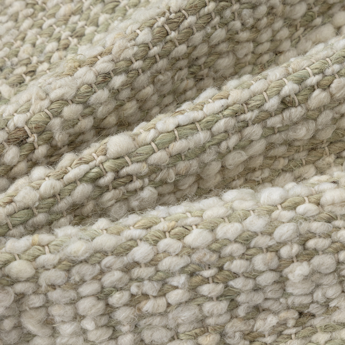 Ivory & Green Wool Pillow - 13 Hub Lane   |  Decorative Pillows
