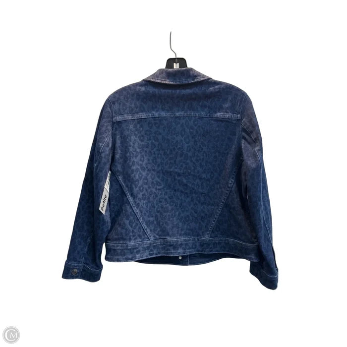 Jacket Denim By Chicos In Blue Denim, Size: Mp