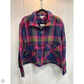 Jacket Shirt By Beachlunchlounge In Plaid Pattern, Size: L