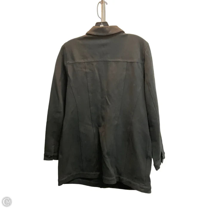 Jacket Shirt By Chicos In Black, Size: M