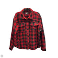 Jacket Shirt By Maurices In Plaid Pattern, Size: L