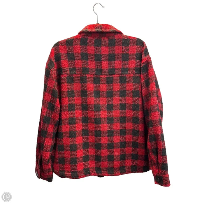 Jacket Shirt By Maurices In Plaid Pattern, Size: L