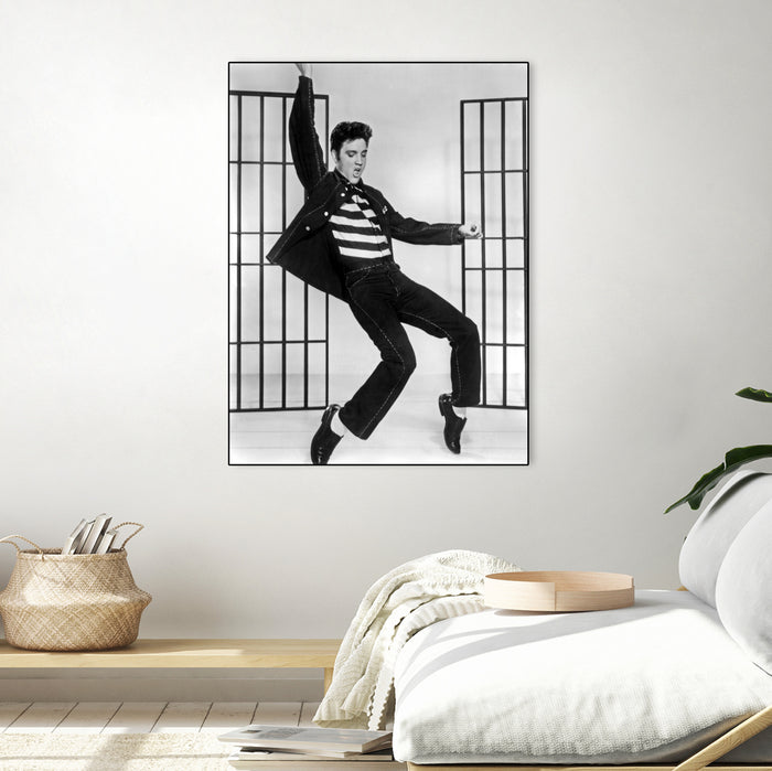 Jailhouse Rock' de RichardThorpe avec Elvis Presley 1957 by Bridgeman Images on GIANT ART - black and white photography
