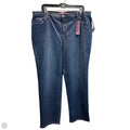 Jeans Straight By Gloria Vanderbilt In Blue Denim, Size: 18