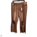 Jeans Wide Leg By Vervet In Brown Denim, Size: 14