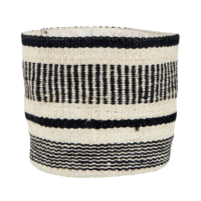 8x8 Jute Bag - Black And Ivory - Taryn x Philip Boutique
