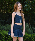 Katie J NYC Girls Clarke Polka Dot Cami Distressed/seasonal girls Katie J NYC Navy Y/S (7/8)