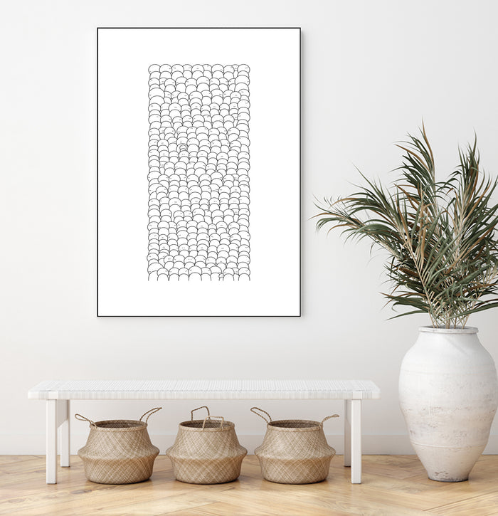 La foule by Pierre Mahieu on GIANT ART - white digital drawing