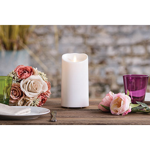 LUMINARA FLAMELESS CANDLE - UNSCENTED OUTDOOR PILLAR CANDLE 7”